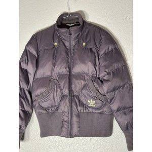 Vintage Adidas Puffer Embroidered Purple Size L